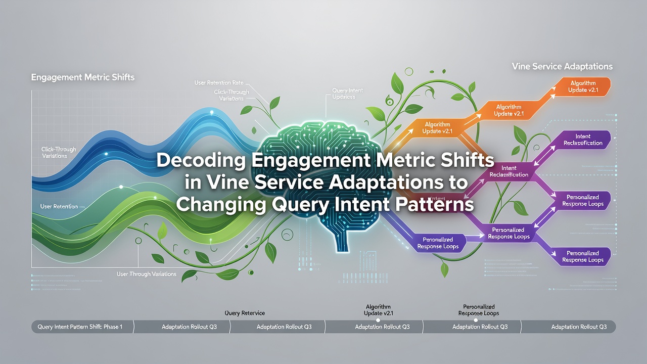 Decoding Engagement Metric Shifts in Vine Service Adaptations to Changing Query Intent Patterns